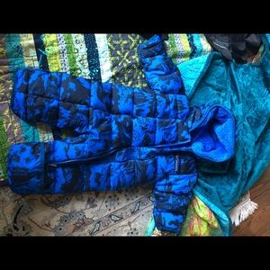 Columbia blue 3-6 months snowsuit